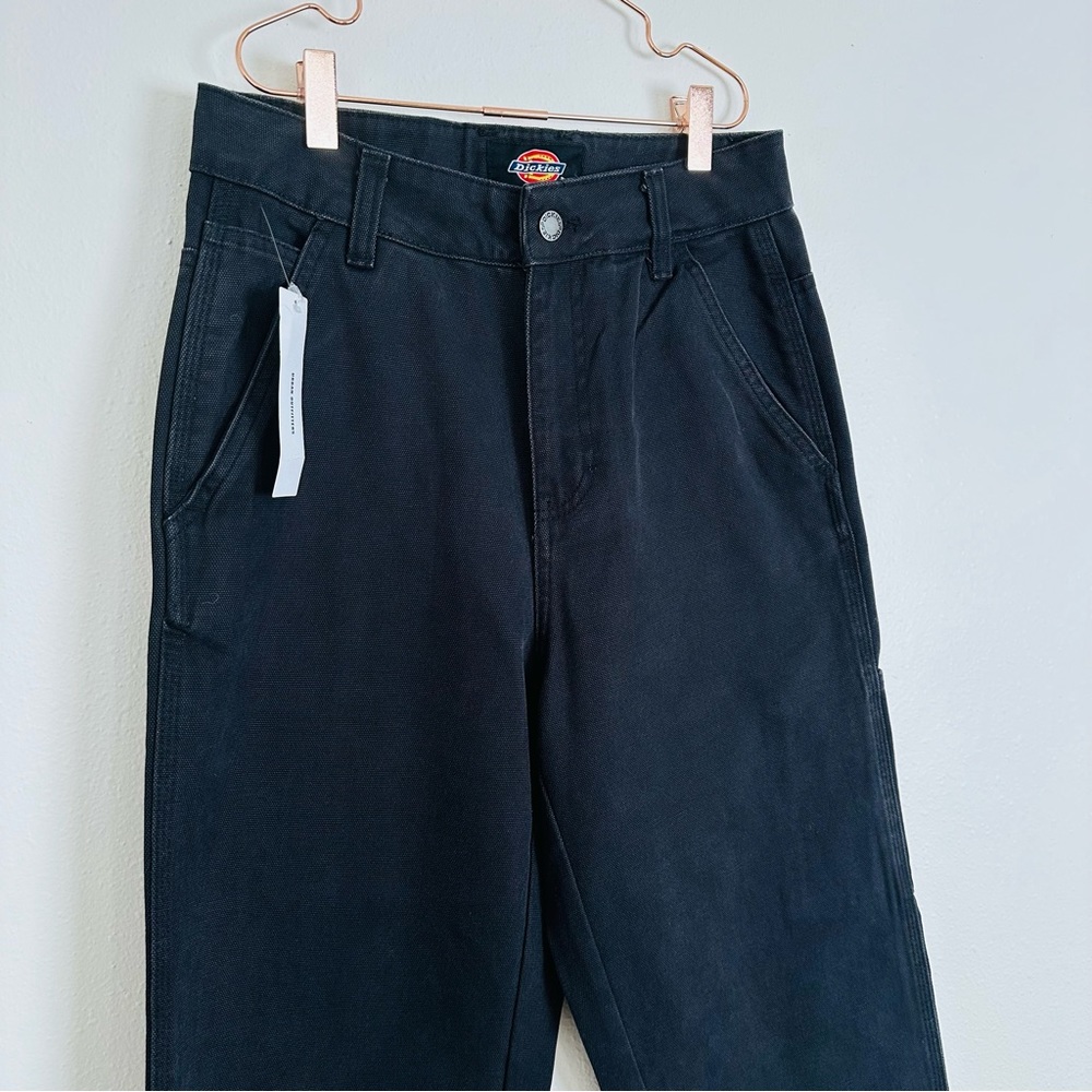 New Dickies Canvas Low Rise Cotton Baggy Wide Leg Cargo Carpenter Pants - Picture 10 of 10